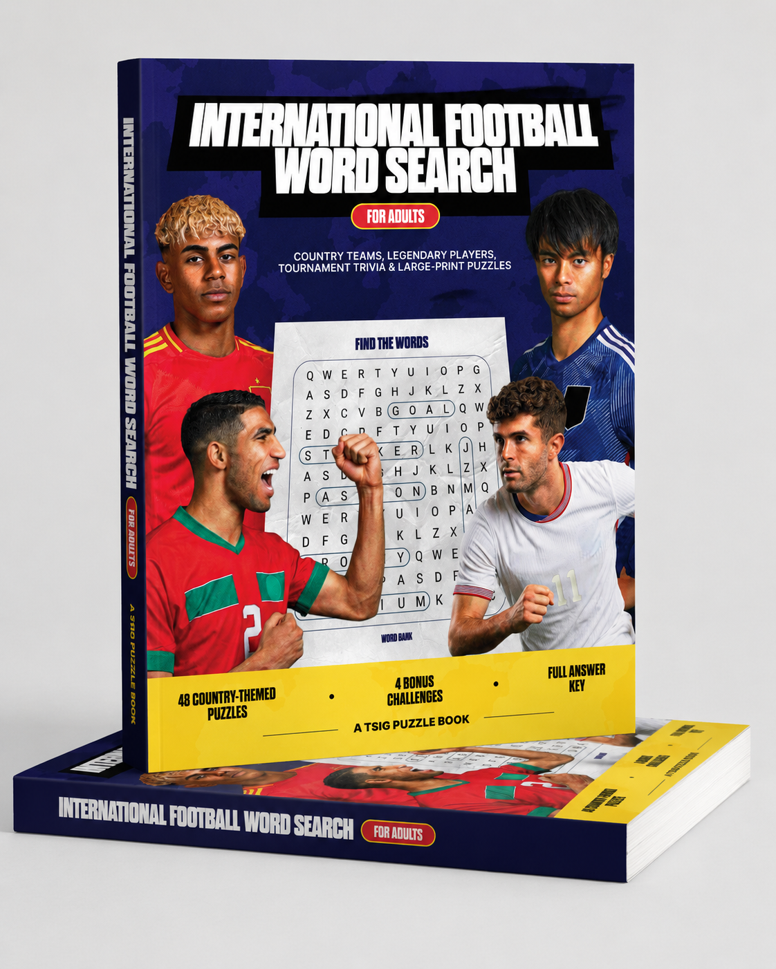 International Football Word Search physical paperback book